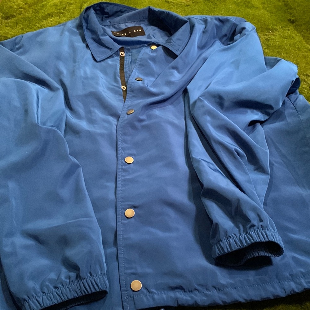 Edgar + ash women’s blue button up wind breaker